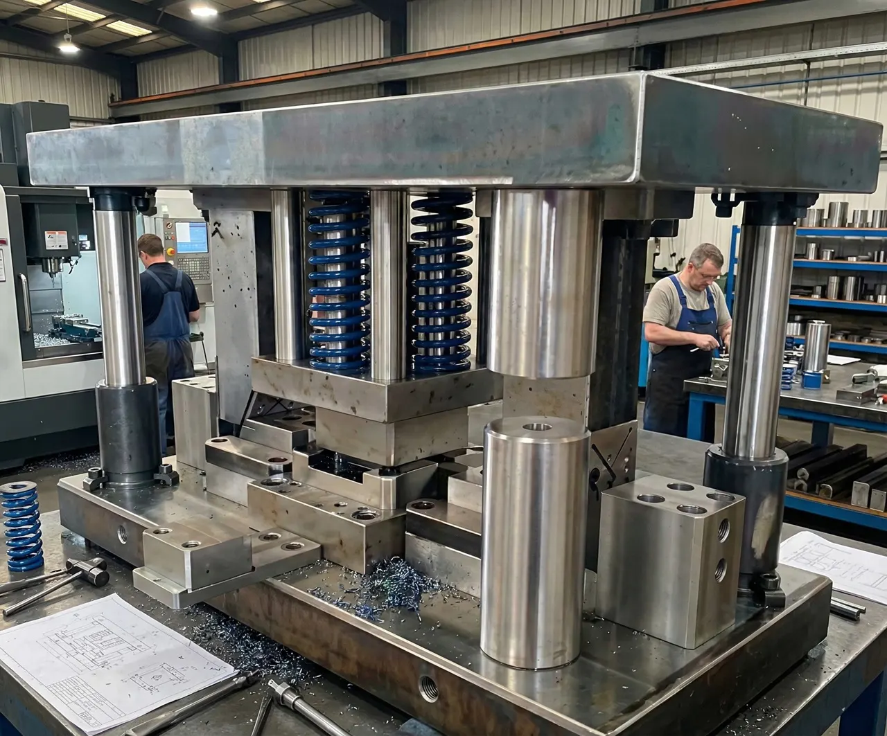 Ferramenta para prensas desenvolvida sob medida na ferramentaria Uziplus